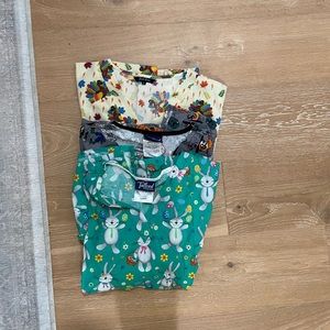 Holiday Scrub Tops